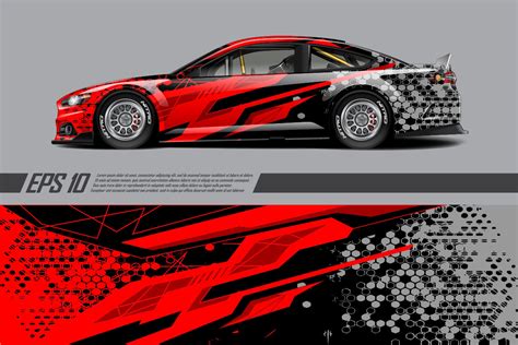 Car Wrap Decal Design Background Vector Grafik Von Blackwrapz