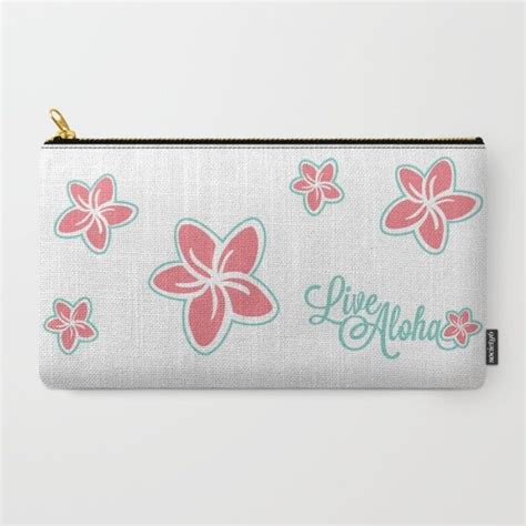 Live Aloha Carry All Pouch By Pinapaper Society Pouch Carry On Aloha
