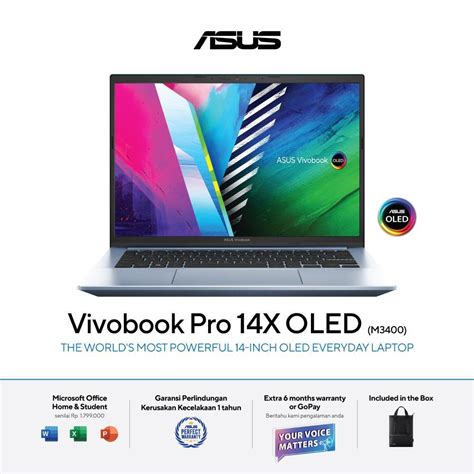 √ Harga Asus Vivobook Pro 14 Oled M3400qa Oleds551 Terbaru Bhinneka