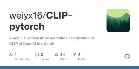 Github Weiyx Clip Pytorch A Non Jit Version Implementation