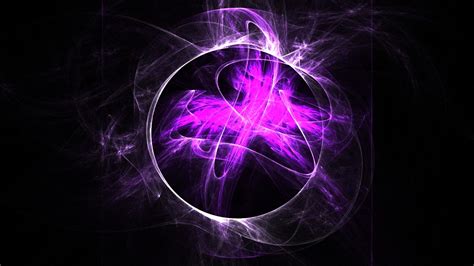 Black Purple Circle Abstract Neon Wallpapers Hd Desktop And