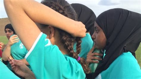 calgary muslim girls soccer team bond on field and off cbc news