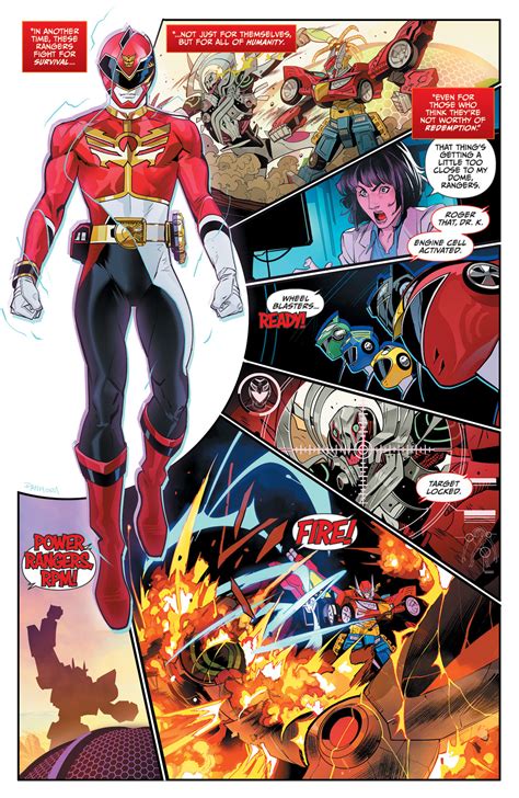 comic preview mighty morphin power rangers issue 44 ranger command power hour