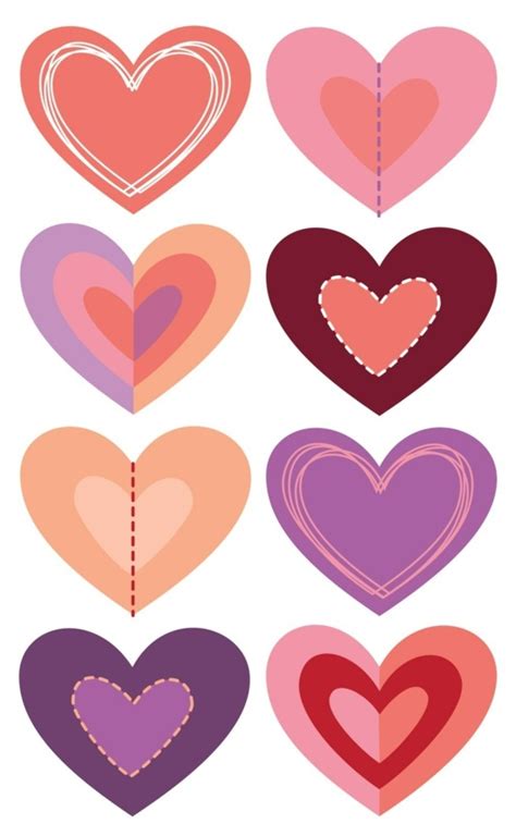 Hier findet ihr eine passende herz vorlage zum ausdrucken: 20 romantische Ideen zum Valentinstag - Herzen selber machen