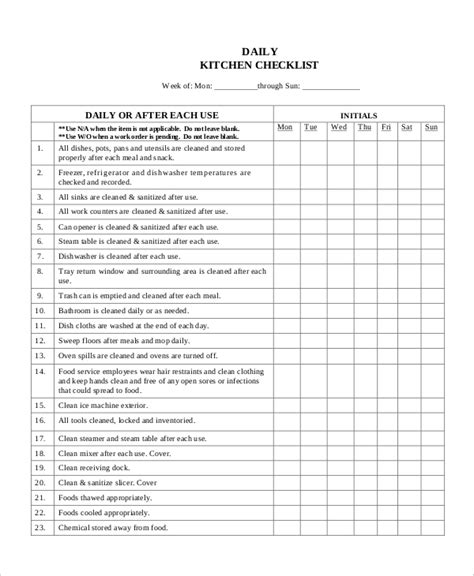 All dishes, pots, pans and utensils are cleaned and stored properly after each meal and snack. Editable Cleaning Schedule Template ...