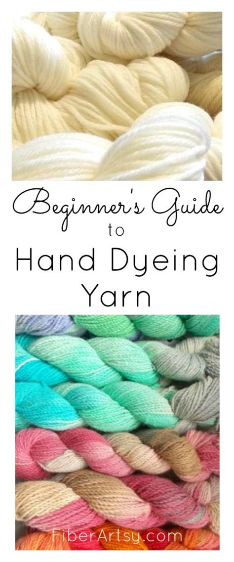 How to tie dye with acrylic paint part 1| enjoy this 2 part video tutorial on how to successfully |tie dye fabric with acrylic paint | die dye with acryli. Beginner's Guide to Hand Dyeing Yarn | Yarn tutorials ...