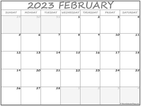 February 2023 Calendar Free Printable Get Calendar 2023 Update