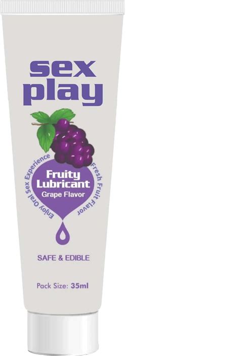 buy sex play fruity lubricant edible strawberry flavor lube for oral sex 35 ml online