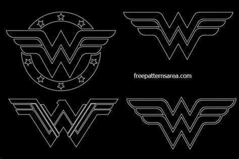 Wonder Woman Logo Symbol And Silhouette Vector Freepatternsarea Porn