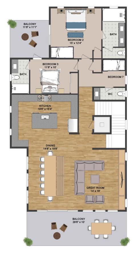 2d Floor Plans At Unbeatable Lowest Prices Bandw Colored 2d Plan Drawings