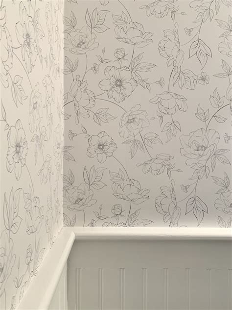 Botanical Bathroom Makeover The Best Removable Wallpaper Best