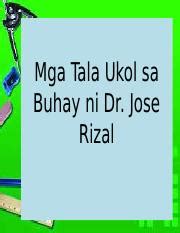 Lesson Noli G Pptx Mga Tala Ukol Sa Buhay Ni Dr Jose Rizal Jose