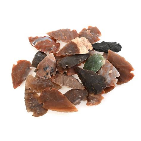 General Gemstone Agate Arrowheads 12 To 1 Pack Of 25 Black T