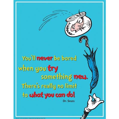 Dr Seuss Try Something New Poster Seuss Quotes Dr Seuss Quotes