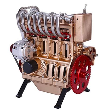 Ruiyif 4 Cylinder Full Metal Car Engine Models Kits To Build For Adult