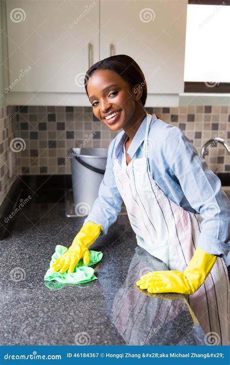african woman cleaning stock image image of beautiful 46184367