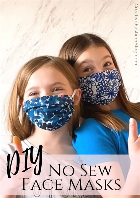How To Make A Face Mask For Kids And Adults No Sew Homemade Mask