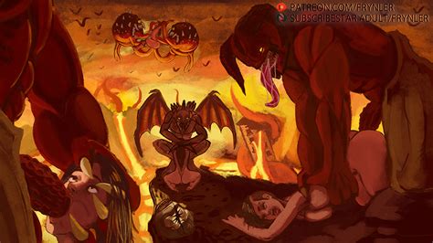 Doom Eternal Hellish Landscape By Frynler Hentai Foundry