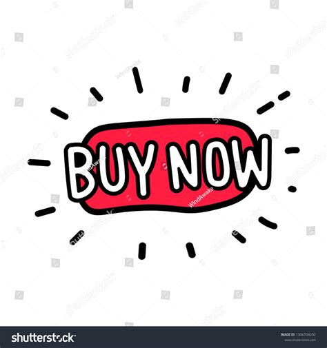 Buy Now Button Buy Now Icon Stock Vector Royalty Free 1306704292