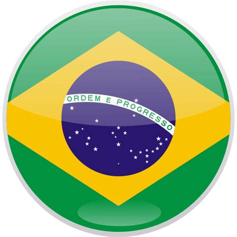 Flag Of Brazil Round Shaped Vector Image Free Svg