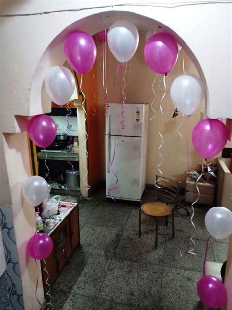 From birthday cakes, balloons, bunting, banners, drinking games ideas and funny birthday cards. Birthday Decoration at Home (With images) | Birthday ...