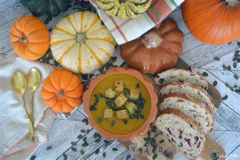 Delicious Pumpkin And Squash Autumn Soup Vintage Frills