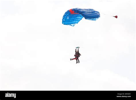 Skydiving Tandem Jump An Amazing Adventure Into The Sky Stock Photo