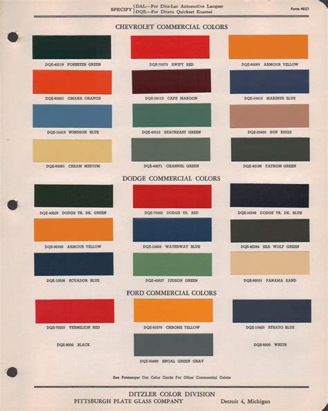 Ford Truck Paint Colors