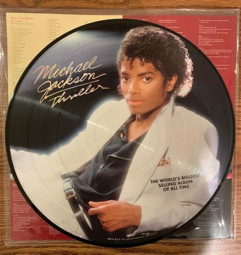 Michael Jackson Thriller Limited Edition Picture Disc Vinyl Lp Records