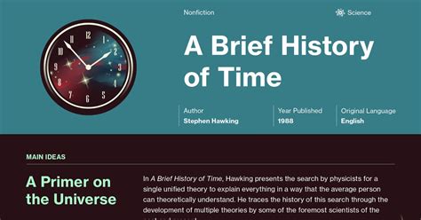 Unlike the book with the same name, the film is about the life and work of the stephen hawking, one of the best cosmologist of all time who overcomes his paralysis to a brief history of time. A Brief History of Time Study Guide | Course Hero