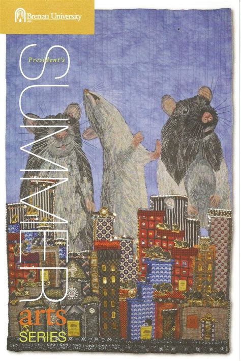 Fiber Obsession Big City Rats Art Quilt