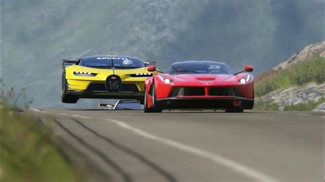 Bugatti Vision Gt Vs Super Cars At Highlands Youtube