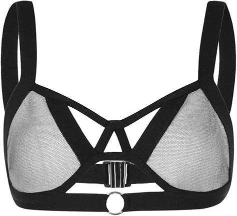 Women Cage Braelastic Cage Brastrappy Hollow Out Bra Bustier Alluring