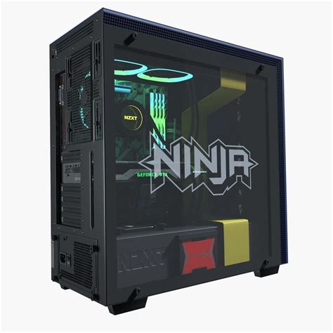 Nzxt H700i Ninja Edition Gaming Pc Desktop 3d Model Cgtrader