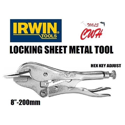 Irwin 8” 200mm Locking Sheet Metal Tool 8r Bending Forming And Crimping