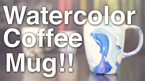Diy Watercolor Coffee Mugs Youtube