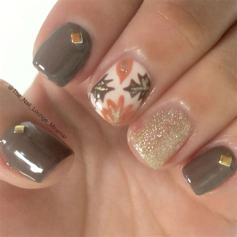 Autumn Themed Acrylic Nails ~ Wallpaper Carly