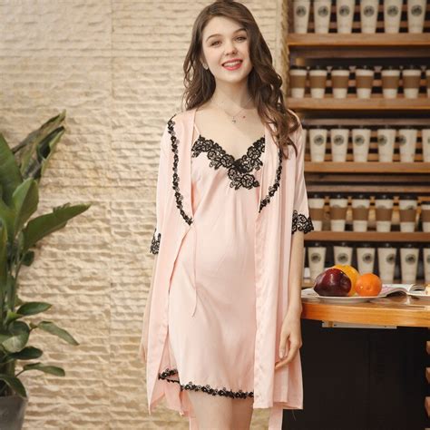 2018 Fashion Women Nightgown Night Dress Plus Size Nightgown Silk Satin