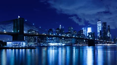New York Night Skyline Immagine Gratis Public Domain Pictures