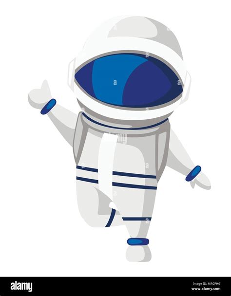 Illustration Of Astronaut Cartoon Character Design Cute Astronaut