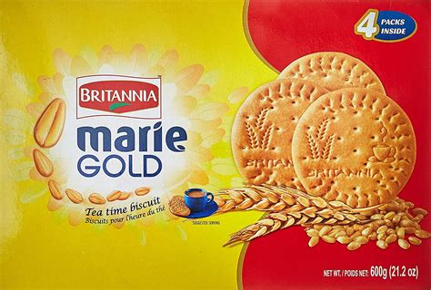 Britannia Marie Gold Tea Time Biscuits Value Pack Of 600g Stay Fresh
