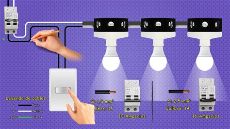 Instalación De Tres Lamparas En Paralelo Controladas Con Interruptor