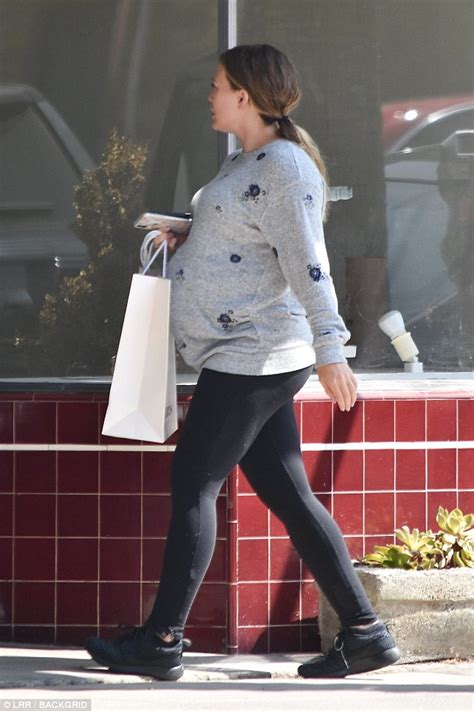 Hilary Duff Wraps Her Baby Bump In Casual Attire As The Nine Months