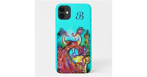 Peacocks In Love Monogram Case Mate Iphone Case Zazzle