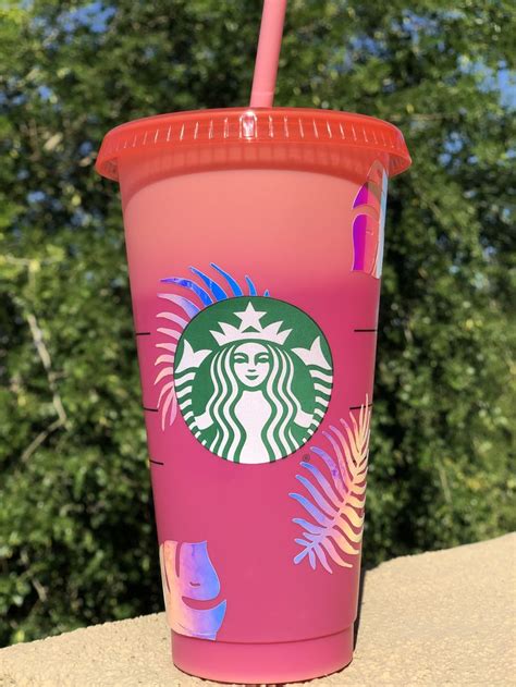 Download Color changing Starbucks cup | Palm Tree Decals | leaf ...
