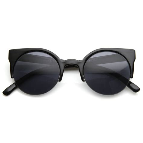 super trendy retro round circle cat eye sunglasses zerouv