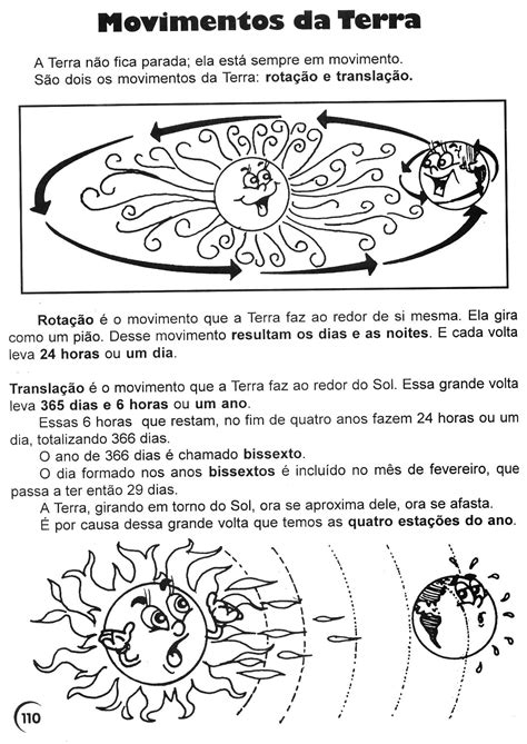 Atividades Sobre Os Movimentos Da Terra