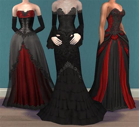 Stardust Vampire Gown Sims 4 Dresses Vampire Dress