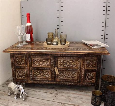 Surely, a coffee table with a storage shelf underneath its top is nothing unusual. Moroccan Style Coffee Table Storage Compartment Rectangle ...