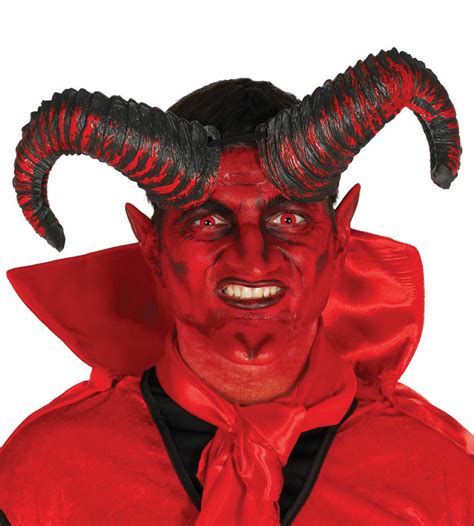Huge Devil Demon Horns Halloween Satan Fancy Dress 20cm Lucifer Cosplay